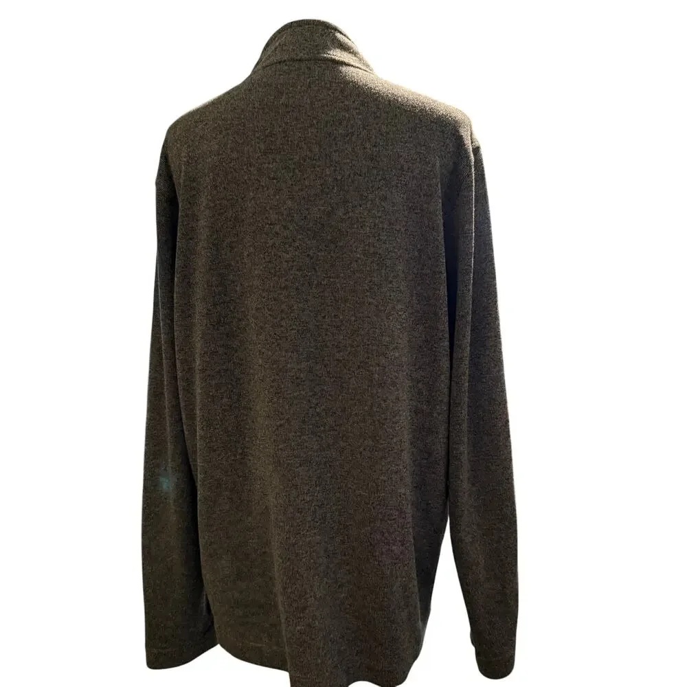 Rhone Gramercy Quarter Zip Pullover, Heathered Charcoal Gray, Men's Size XL